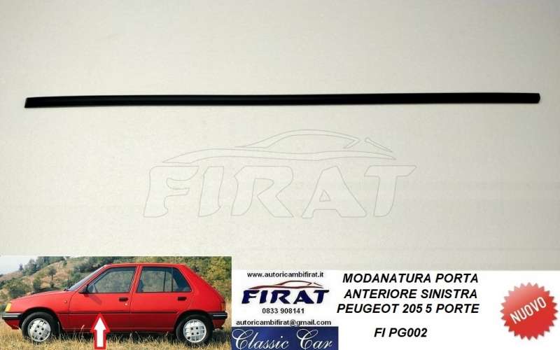 MODANATURA PORTA PEUGEOT 205 5 PORTE ANT.SX (PG002)